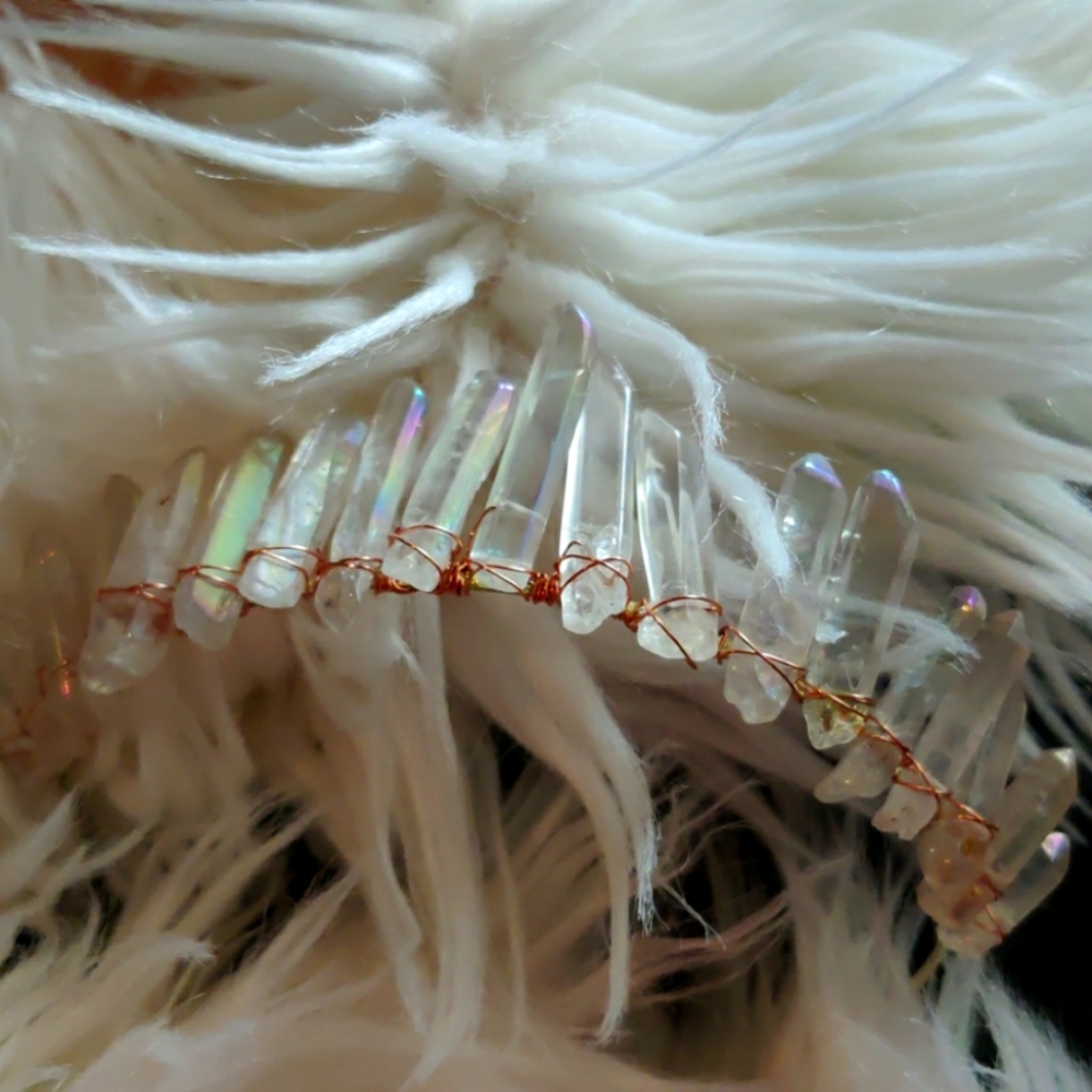 Authentic Rainbow Quartz Crown